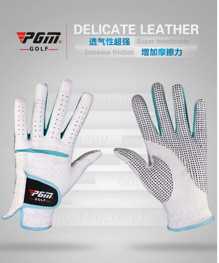Верховный кожаные перчатки гольф с хорошее качество Лидер продаж - Цвет: grey