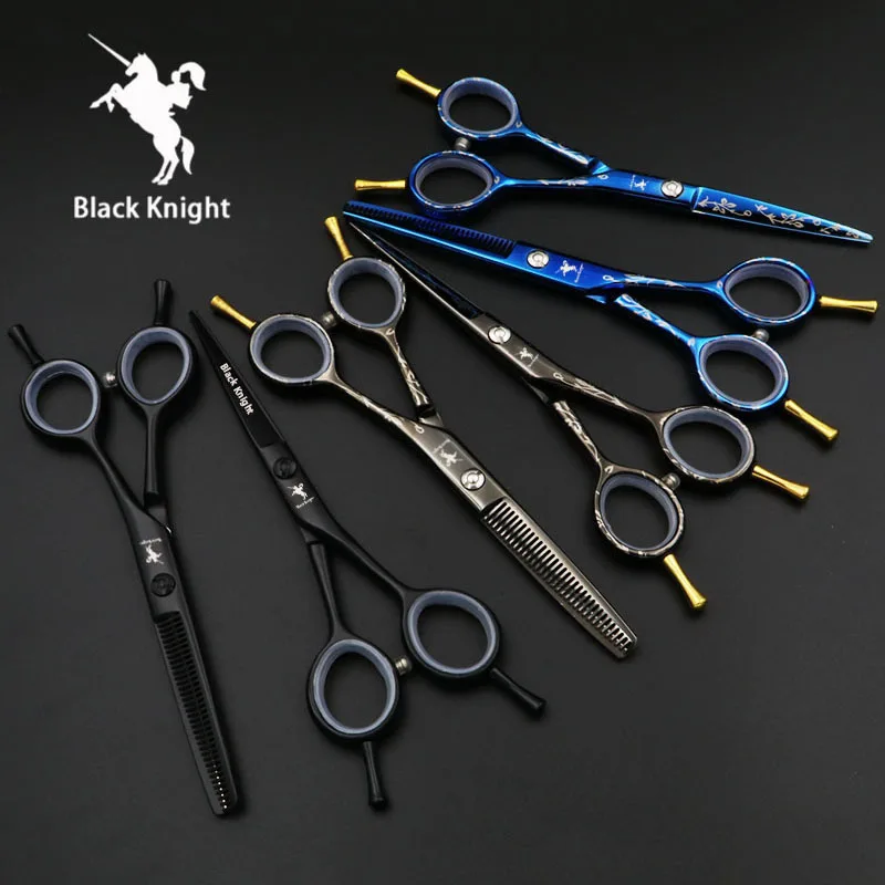Черный рыцарь 5,5 дюймов Профессиональные Парикмахерские ножницы набор для резки+ филировочные Парикмахерские ножницы Высокое качество индивидуальность