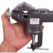 60 мм мини стол тиски скамейка тиски маленький чугунный склепок DIY инструмент