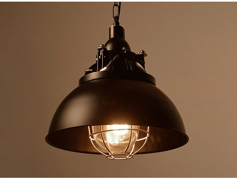 Винтаж Ретро Pandant свет светодиодный Утюг промышленных кулон лампа, подвесной светильник для освещение для дома, ресторана светильники Avize E27 110 V 220 V - Цвет корпуса: D