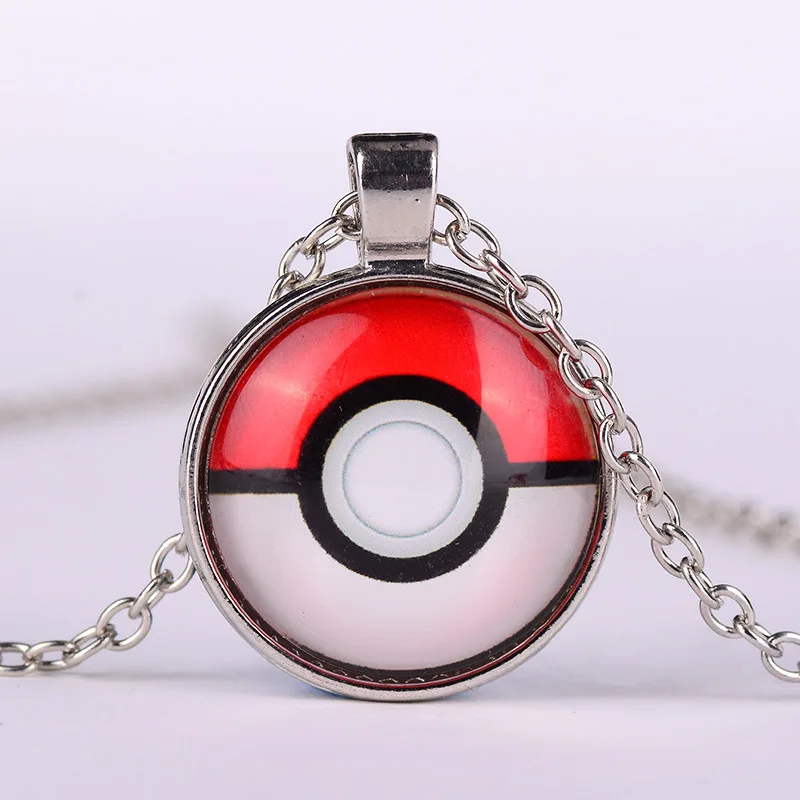 12pcs Pokemon Inspired Pendant Necklace,Glass pendant dome Cabochon
