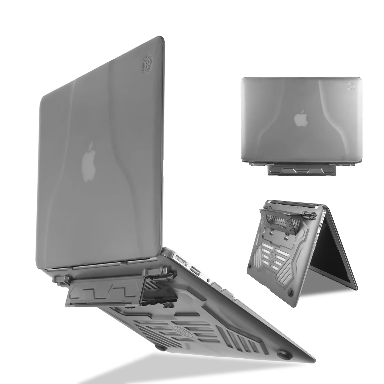 

Unique multi-angle stand + portable matte case for the MacBook Air 13 inch A1369 A1466+Transparent keyboard cover