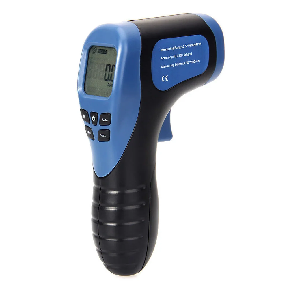 

Mini Multi-function Rotary Digital Tachometer Motor Speed Meter Measuring Range:2.5-99999RPM