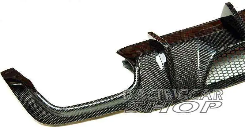 V style sedan carbon fiber rear diffuser for Mercedes BENZ W204 C63 coupe C250 C300 C350 AMG SPORT BUMPER 2012-2014