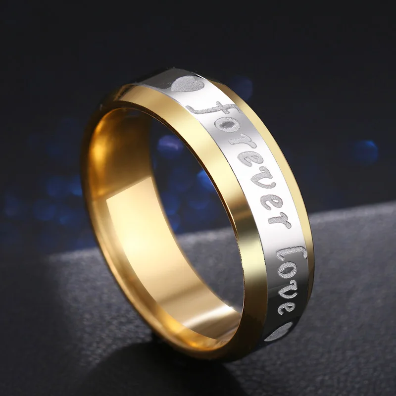 

Hibobi Stainless Steel Rings Brand Best Friends Love Shape Ring Friendship Eternal Forever