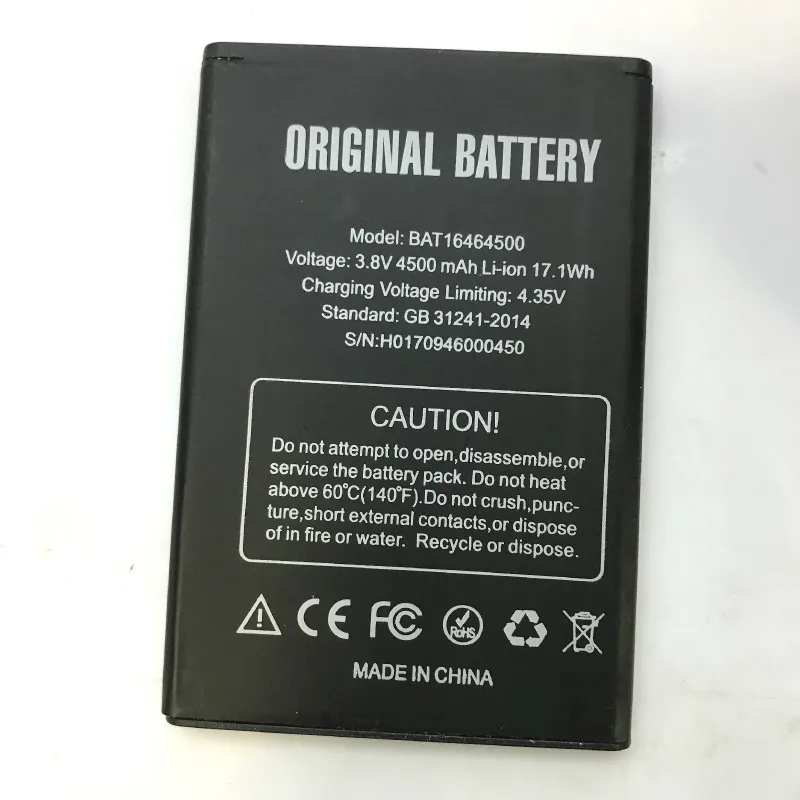 

4500mAh Battery For DOOGEE T5/T5 lite/t5lite BAT16464500 Batteries + track cod