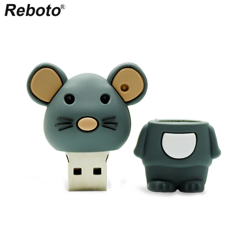 Reboto прекрасная мышь Модель USB флэш-накопитель 4 ГБ 8 ГБ 16 ГБ USB 2,0 U член мини-карта памяти 32 Гб 64 Гб флешка