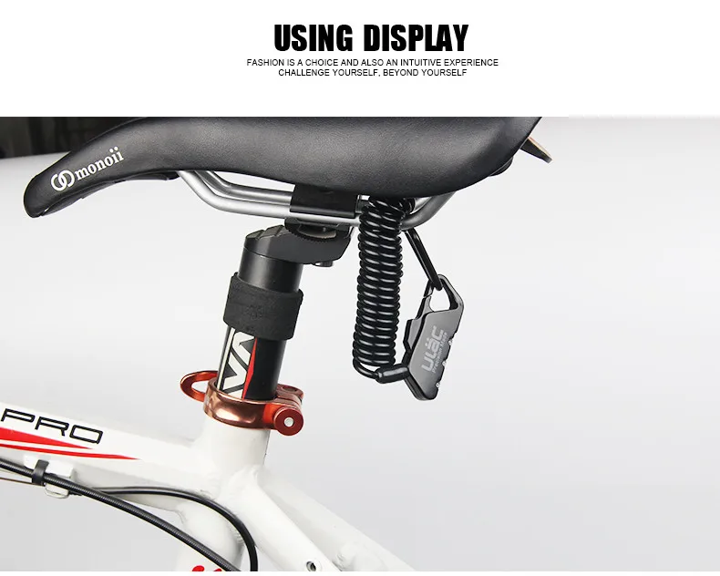 ULAC 1200 мм мини замок для горного велосипеда Противоугонный пароль Велосипедные замки из цинкового сплава кабельный замок для дорожного велосипеда MTB Аксессуары для велосипеда