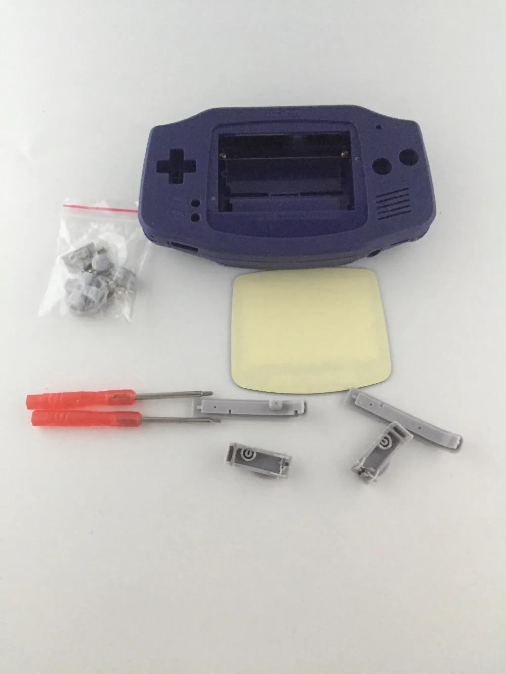 Blue Full Set classic Housing Shell Case Cover Repairt Parts for Nintendo GBA Housing for Gameboy Advance W/ Screwdriver buttons