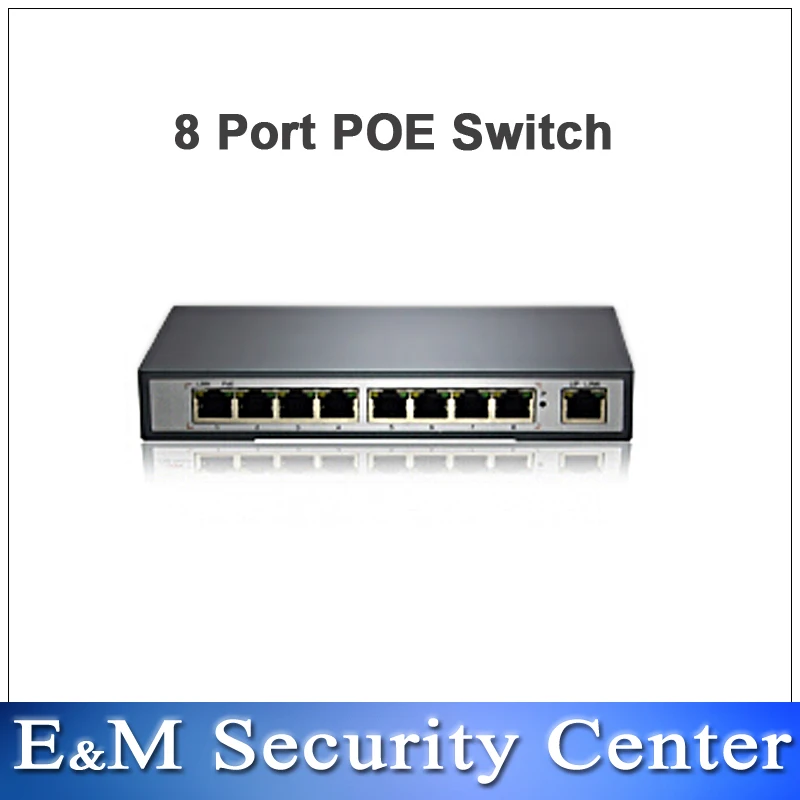 Новое поступление коммутатор PoE с 8 портами и 1 портом настольный Fast Ethernet сетевая