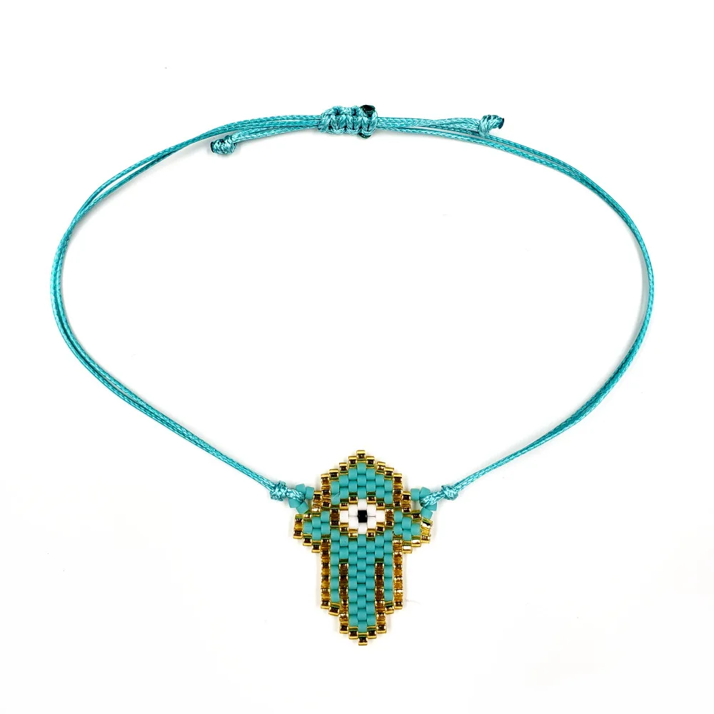 

Japan Import Seed Beads Fatima Hand Bracelets Fashion Women Bangle