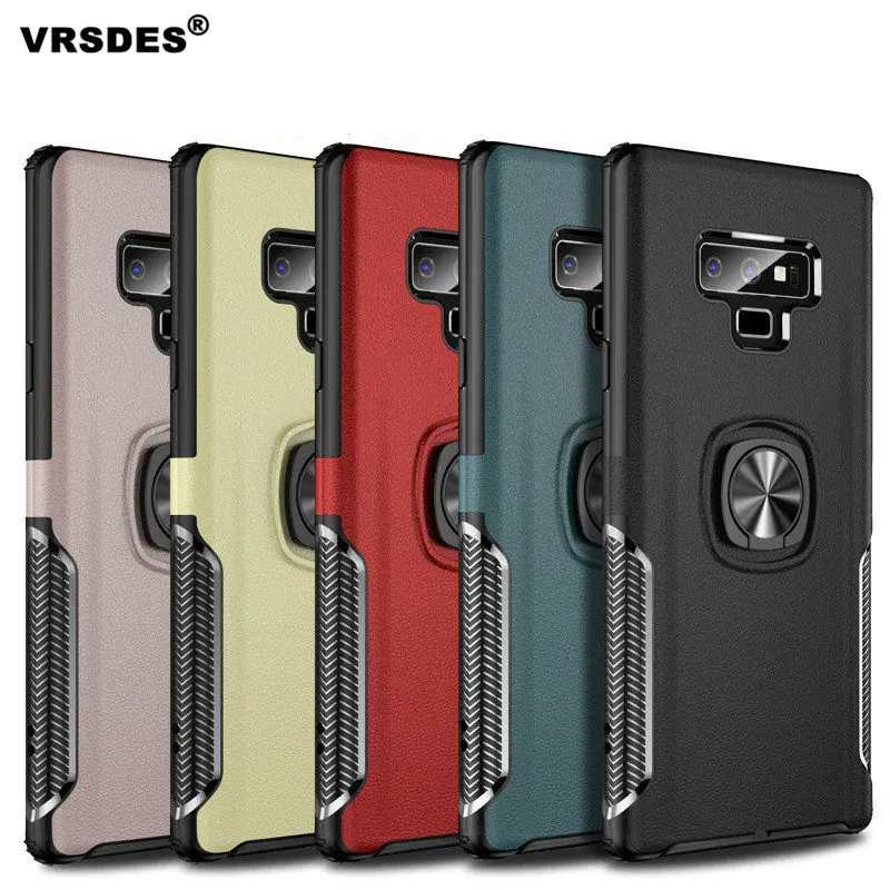 

Armor Case For Samsung Galaxy S9 Plus S10 Plus Note 9 S10E Case Hard Magnetic Ring Armor Cover For Samsung J4 J6 J8 2018 Cover