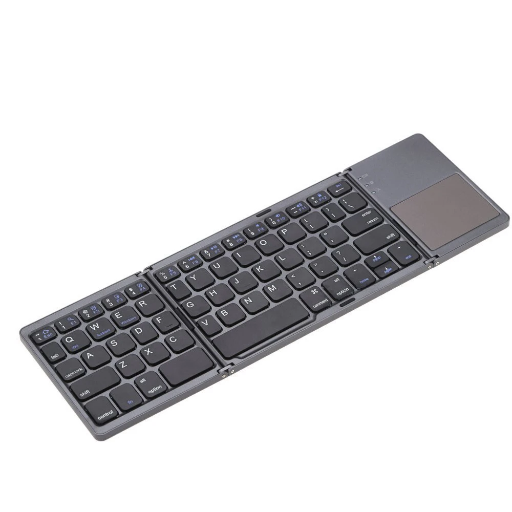 Teclado Dobrável Universal Teclado com Touchpad Bluetooth sem Fio para Ios Windows e Android - Imagem 4