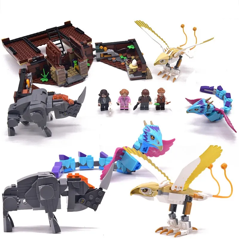 

16059 Fantastic Beasts Grindelwald Newt's Case of Magical Creatures Building Blocks Toys Movie 75952