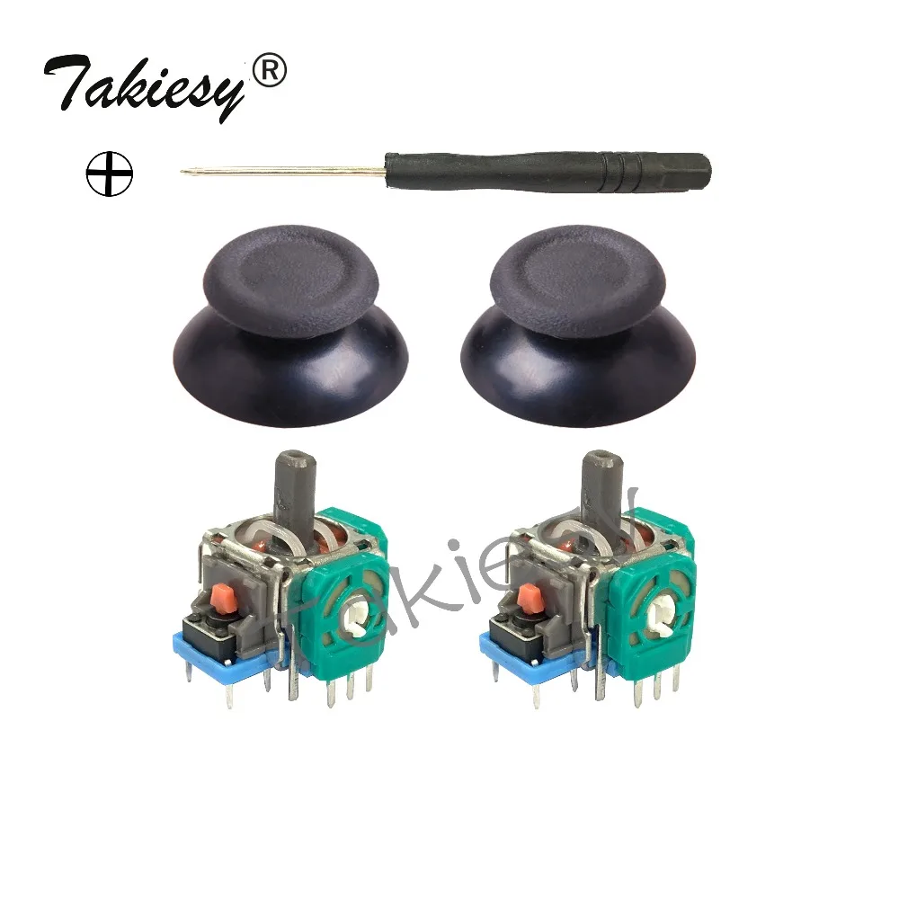 

5Pcs/set ps4 ps4 pro 3D Analog 3D Joystick Module Potentiometer +Black Thumbsticks For PS4 Controller Repair ps4 accessories