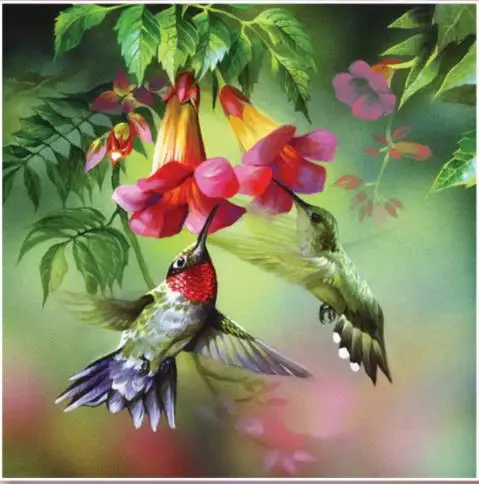 Bird Diamond Embroidery Animal Picture of Diamonds 100% Full Square Set for Stitch Baby Room Decor | Дом и сад