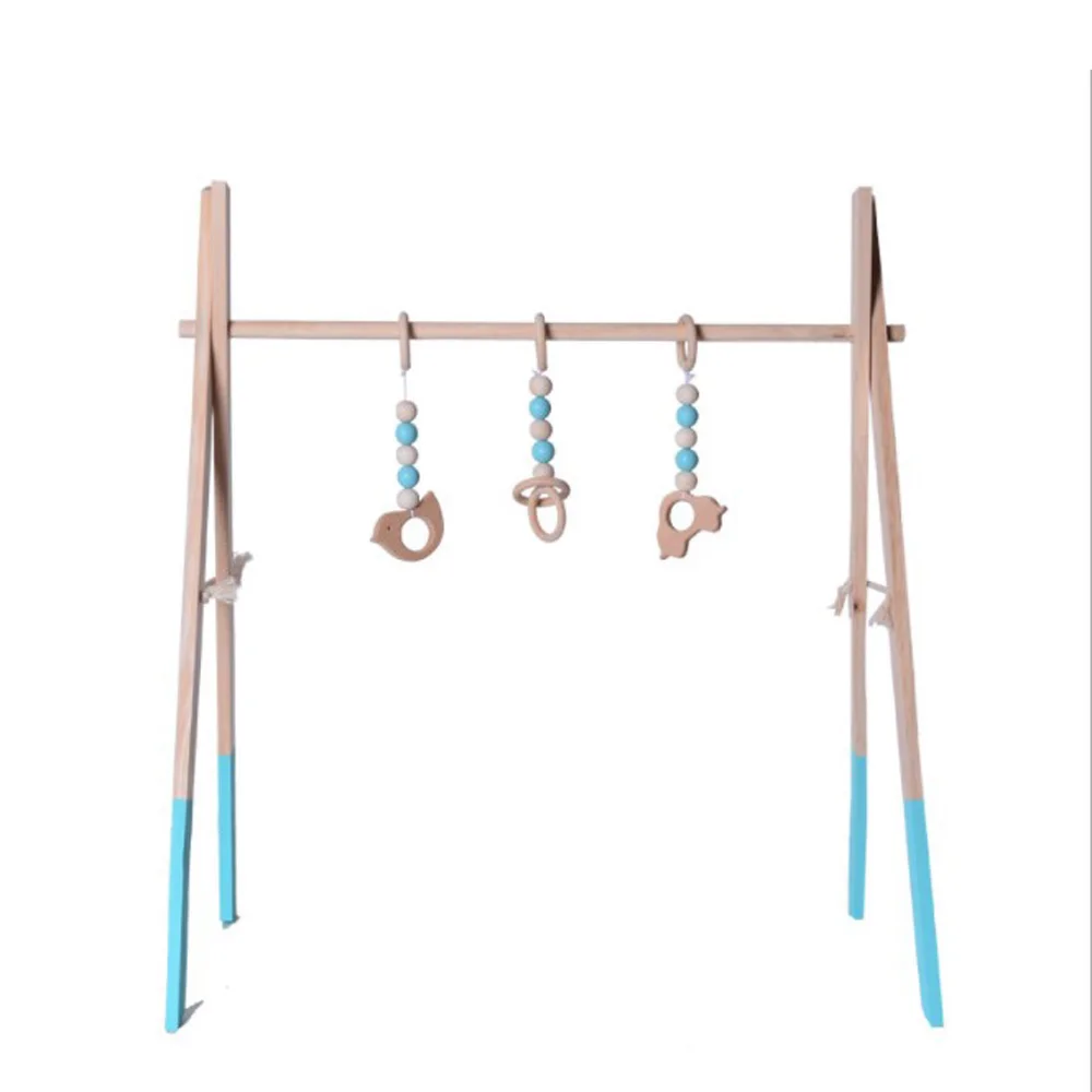 Sensorial do Berçário do Bebê Roupa da Criança Rack de Moldura de Madeira Decoração do Quarto Estilo Nórdico Ginásio Jogo Madeira Anel-pull Brinquedo Quarto Infantil Presente Crianças 5 Estilo nórdico Ginásio Jogo Madeira Anel-pull Brinquedo