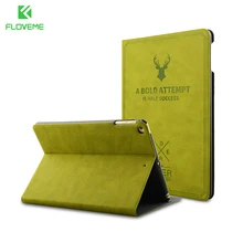 FLOVEME Flip Funda de Cuero para iPad de Aire 2 Cubierta de Lujo Del Soporte Del Tirón Caso elegante Para el ipad 1 Para el ipad Aire Pro 9.7 Duro de Lujo cubierta