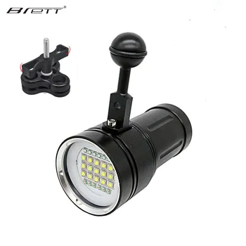 

Professional Diving Photography Tactical Flashlight Underwater 100m Scuba Video Light 15 XM-L2 LED Camera Photography Flashlight