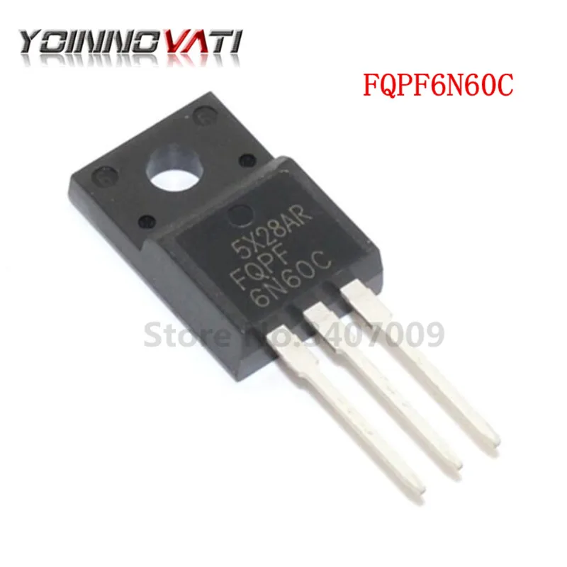 10 шт. FQPF6N60C TO-220 6N60C 6N60 TO220 FQPF6N60 новый оригинальный МОП-транзистор IC | Обустройство