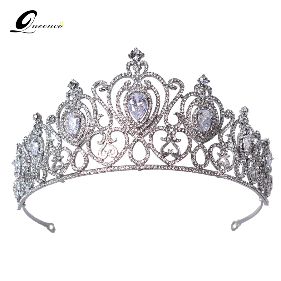 Buy Crown Wedding Hair Accessories Tiara Queen Hairband Zircon Hair Jewelry