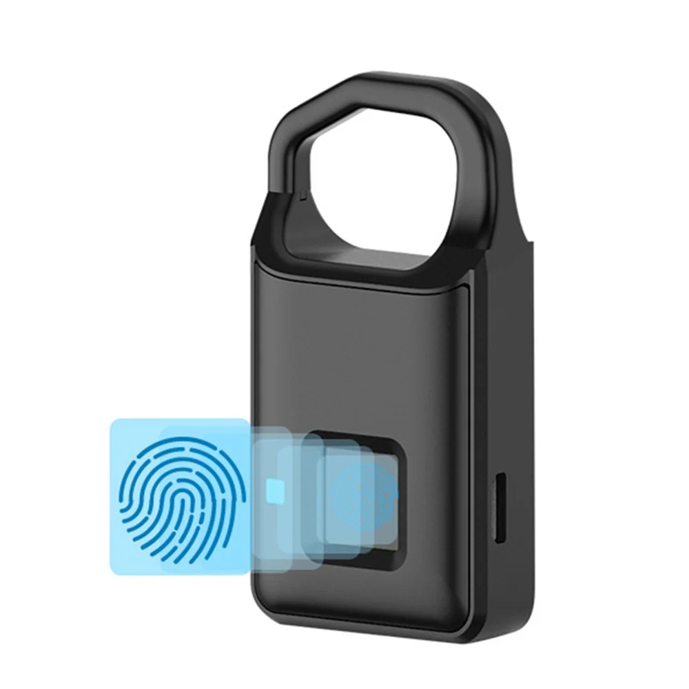 

Smart Fingerprint Padlock Home Luggage Dormitory Locker security key Warehouse Door Waterproof Long Standby Electronic door lock