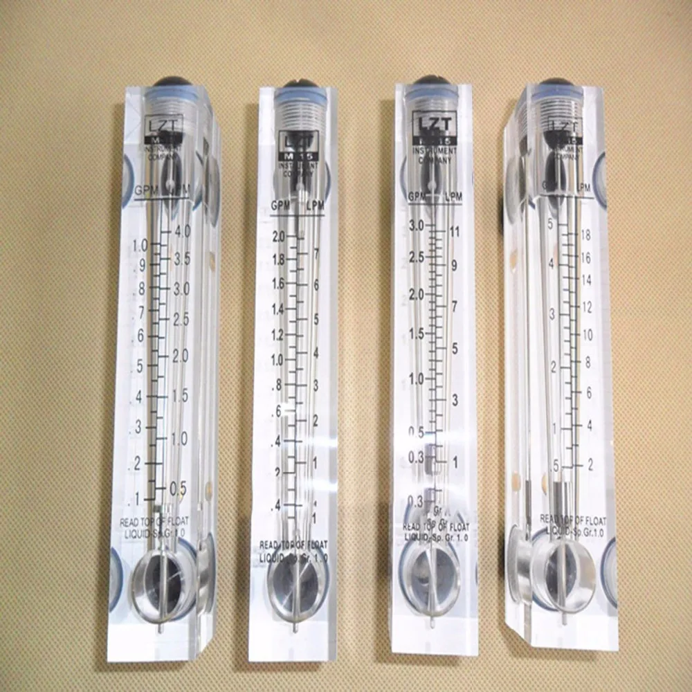 LZT-15M 0,5-5GPM квадратный панель регулятор счетчик воды расходомер ротаметр LZT15M инструменты измерения потока с регулирующим клапаном