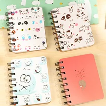 Kawaii animal ноутбук книжка на спирали Журнал Планировщик рисовать ручная роспись Блокнот Граффити для детей подарок