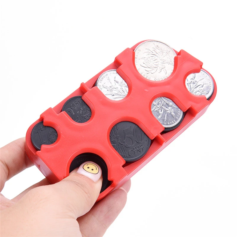 Coin Storage Dispenser Euro Change Holder Case Wallet Money Box Purse For Taxi