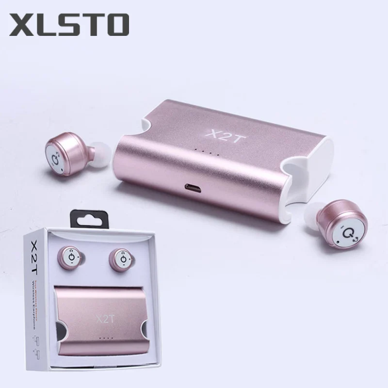 XLSTO X2T Wireless Earphone TWS Bluetooth Earphones Stereo noise canceling auricolari  Headset 1500mAh power bank box for iPhone (50)