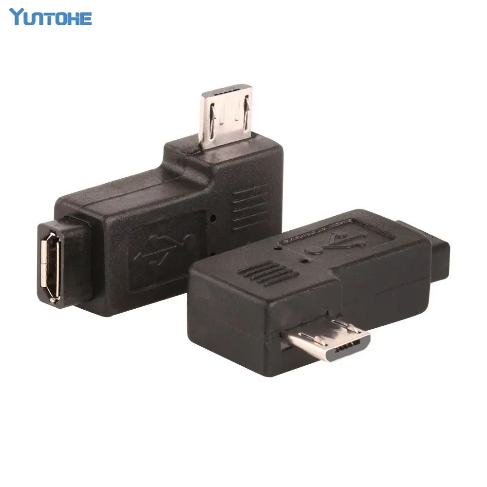 ZJT13 Right Angle Micro USB Male 90 Degree USB Male To Micro Female