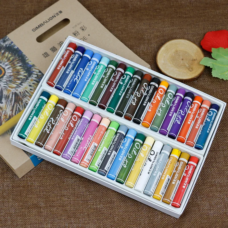 

Simbalion 12/24/36/48/60 Colors Oil Pastel Artist grade Oil chalk paints ART drawing supplies