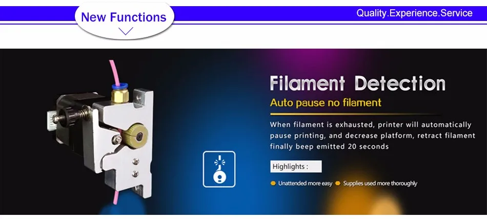 creatbot new function filament detection