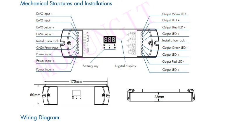 4CH* 5A 12-24VDC контроллер dmx D4-L длинные DMX512 4 канал ПВМ преобразователь постоянного напряжения D4-L инженерно-4 в 1 декодер