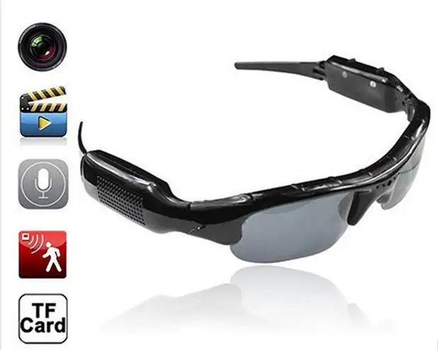 480P Digital Video Recorder mini Camera DV DVR Eyewear Sunglasses Camcorder Recorder Support TF card For