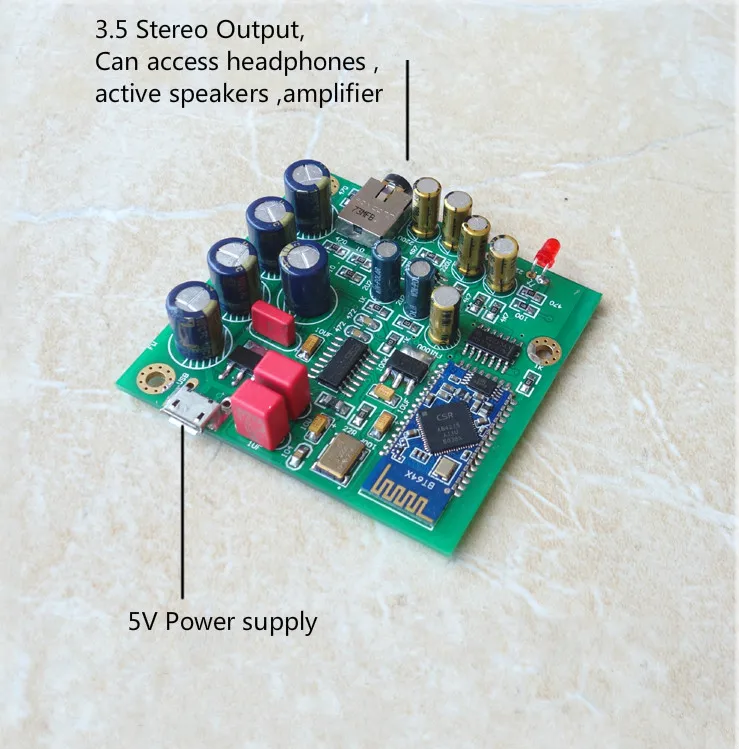 CSR64215 Bluetooth 4,2 декодированная плата DAC ES9023 ides независимое декодирование HIFI AD823 APTX для наушников усилитель активный динамик