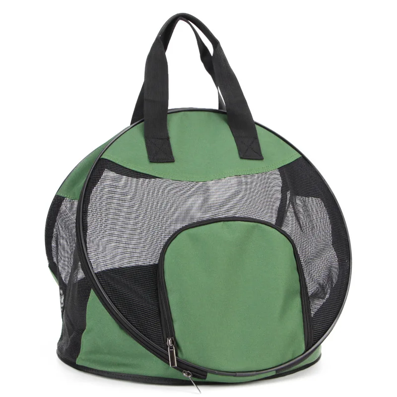 Pet Handbag Dog Out Portable 40x40x35cm Round 40cm Mesh Shoulder Cat Bag Backpack Breathable Folding Cat Blue Red Bag
