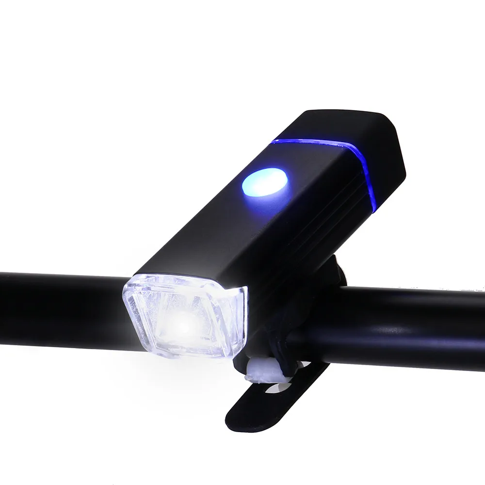 USB Rechargeable LED Bicycle Bright Bike Front Headlight and Rear Tail Light Set Suitable for tube diameter 20-40mm new A30