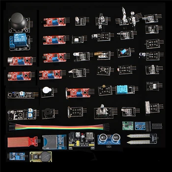 

45 in 1 Sensors Modules Starter Kit for Arduino UNO R3 Better Than 37 in 1 Sensor Kit with 45pcs Models Upgrade Part for Arduino