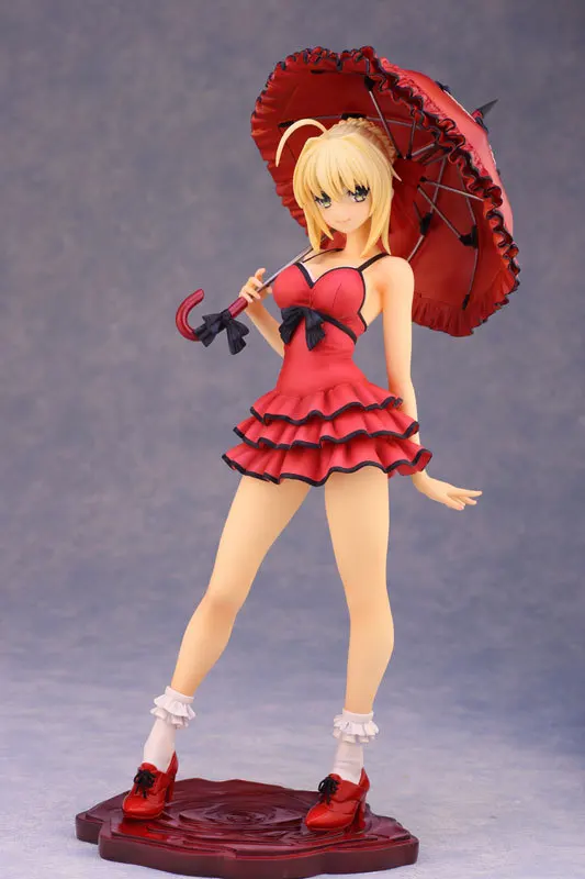 Красное платье Saber Nero аниме Fate Stay Night Figuras экшн фигурка Модель Коллекция игрушек