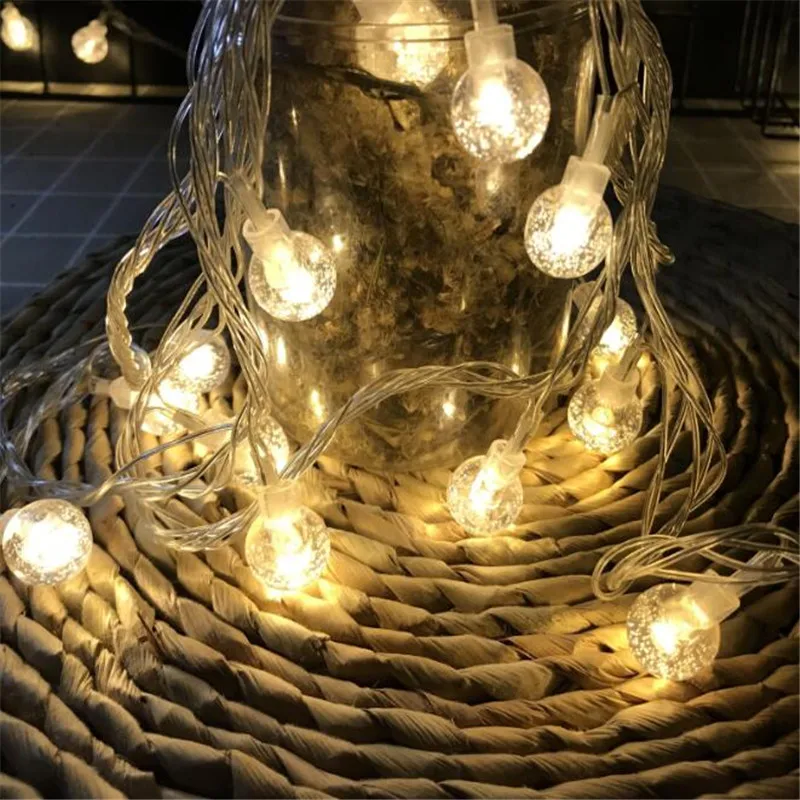 220V Crystal Ball string light 10M 50 led Christmas holiday Wedding party decoration fairy light 220V Crystal Ball string light 10M 50 led Christmas holiday Wedding party decoration fairy light