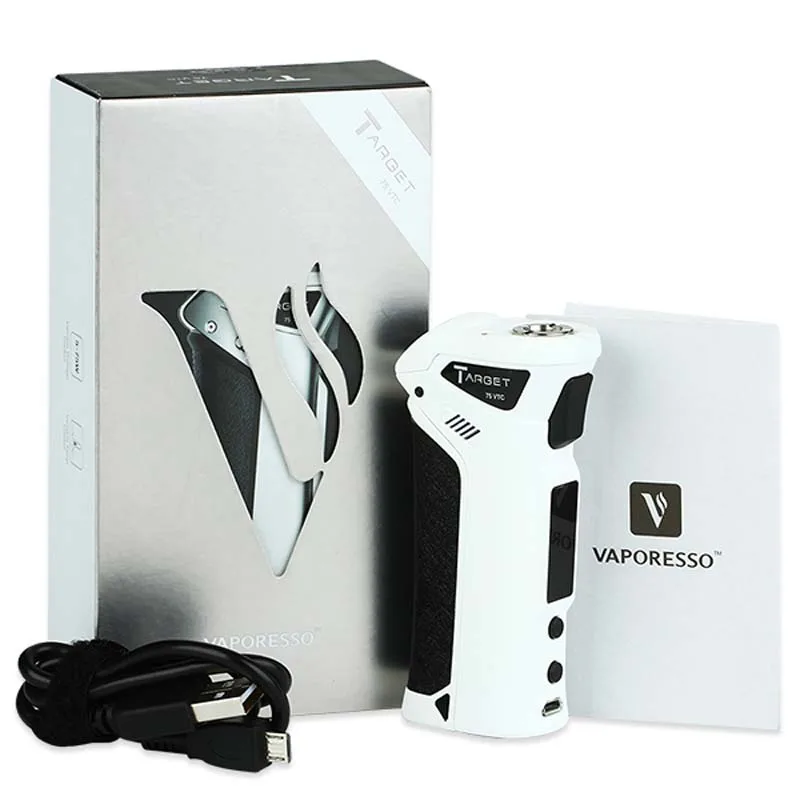 

Original 75W Vaporesso TARGET Pro VTC MOD Temp Control C-Eig Vape MOD support VW/VT(Ni, SS, Ti)/TCR Modes NO 18650 battery