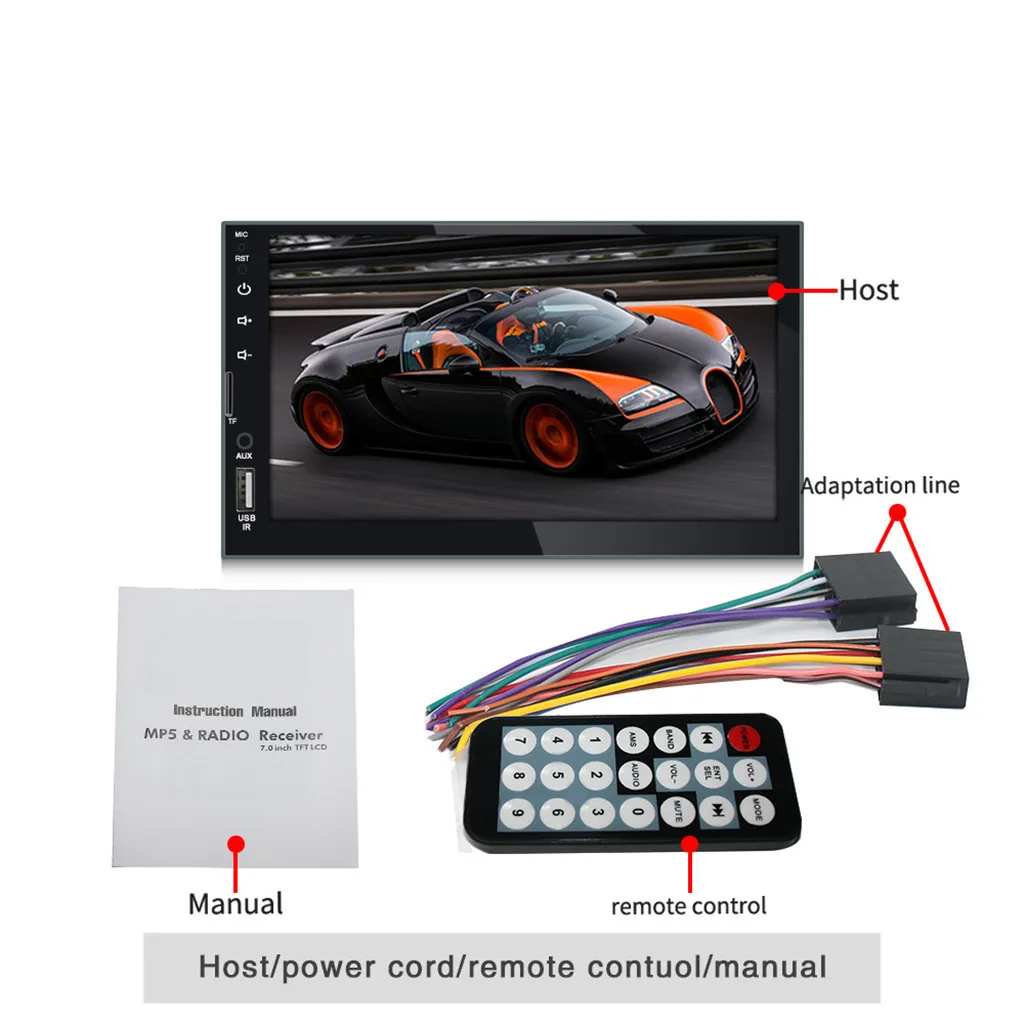 OMESHIN автомобильный MP4 MP5 мультимедийный плеер 2 Din mp5 выдвижной dvd Bluetooth стерео экран