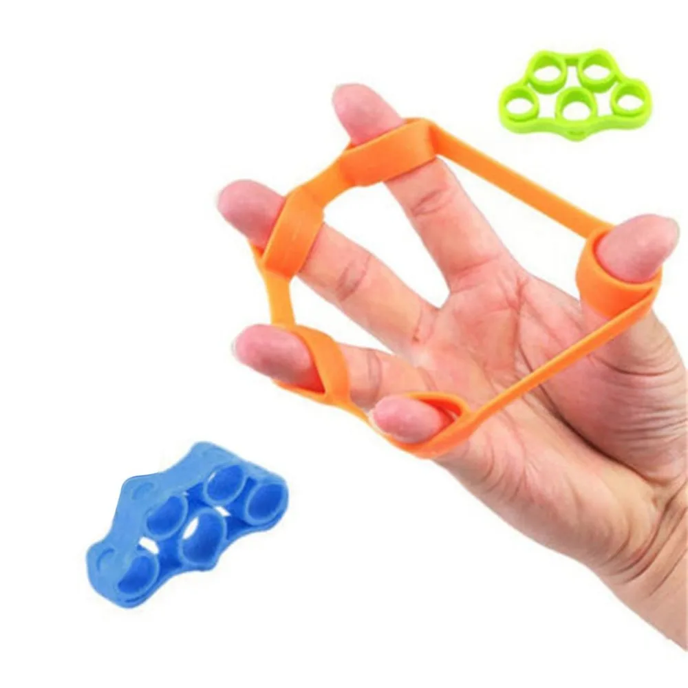 

New Portable Fitness Hand Finger Trainer Pull Ring Band Tension Tool Strength Exerciser Training Finger Rehabilitation Trainer