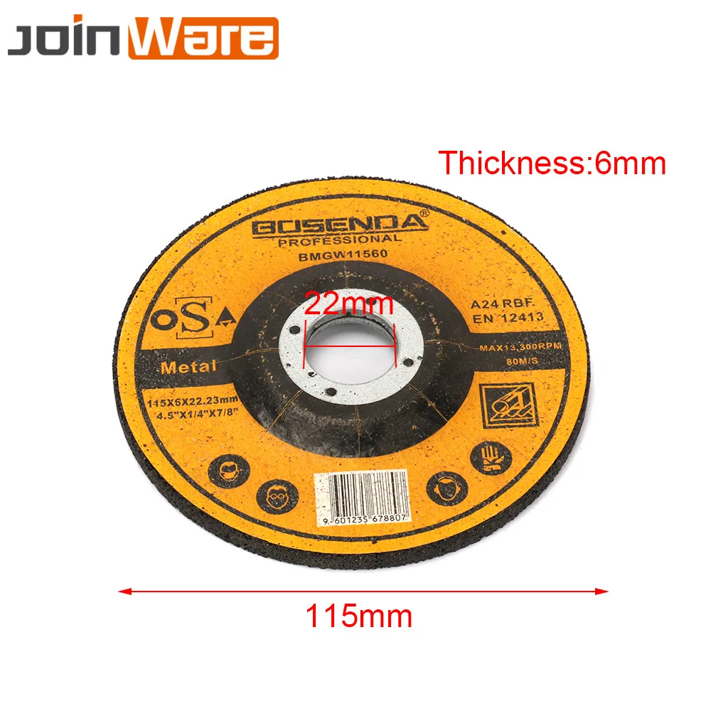 1 шт. 115 мм каучук режущий диск шлифовальный диск для утюг Нержавеющая сталь металлический угловой шлифовальный станок вращающиеся абразивные инструменты 22 мм Диаметр