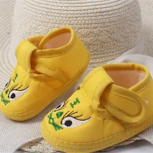 Потрясающая детская обувь для мальчиков и девочек 0-12 месяцев, Детская Хлопковая осенне-зимняя обувь с мягкой подошвой(s3-5