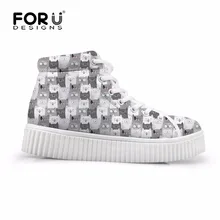 FORUDESIGNS/Женская Осенняя Повседневная Высокая обувь флэтс женская обувь на платформе, визуально увеличивающая рост