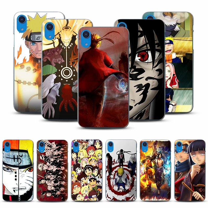 

phone case for iphone XSMax XR X XS Popular Anime itachi uchiha Naruto Hard PC matte cases for iphone 7 7plus 6splus 8plus 5s se