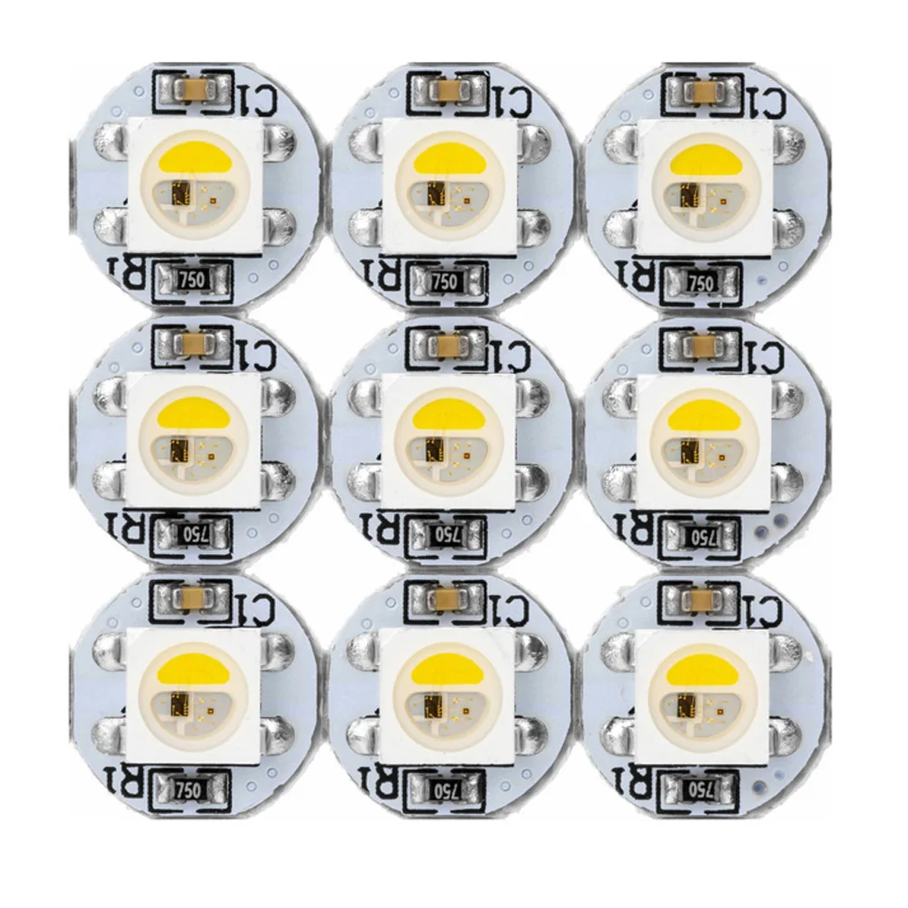10 ~ 200 шт. WS2812B RGB светодиодный чип с радиаторной платой мм * 3 черный/белый PCB SK6812 5050