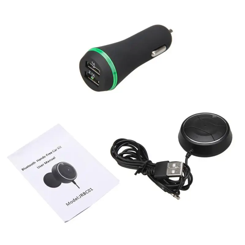 KOOYUTA Handsfree прикуриватель Магнитная база Bluetooth автомобильный комплект MP3 3,5 мм AUX аудио музыкальный приемник адаптер двойной USB зарядное устройство